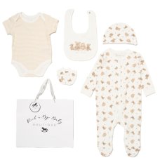 G12016NB: Baby Unisex Best Friends 6 Piece Mesh Bag Gift Set (NB-6 Months)