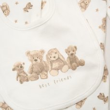G12016NB: Baby Unisex Best Friends 6 Piece Mesh Bag Gift Set (NB-6 Months)