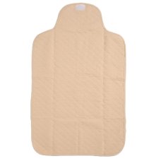 G12265NB: Baby Beige Quilted 5 Piece Mesh Bag Gift Set Including Foldable Changing Mat (NB-6 Months)