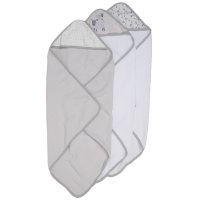 G12382: Baby Sheep 6 Piece Hooded Towels & Washcloths Bath Time Set