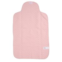 G12462NB: Baby Pink Quilted 5 Piece Mesh Bag Gift Set Including Foldable Changing Mat (NB-6 Months)