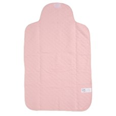 G12462NB: Baby Pink Quilted 5 Piece Mesh Bag Gift Set Including Foldable Changing Mat (NB-6 Months)