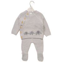 G12464NB: Baby Unisex Knitted 2 Piece Outfit (0-12 Months)