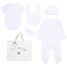 G12560NB: Baby Unisex "Little Star" 6 Piece Mesh Bag Gift Set (NB-6 Months)
