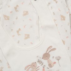 G12562NB: Baby Girls Bunny 6 Piece Mesh Bag Gift Set (NB-6 Months)