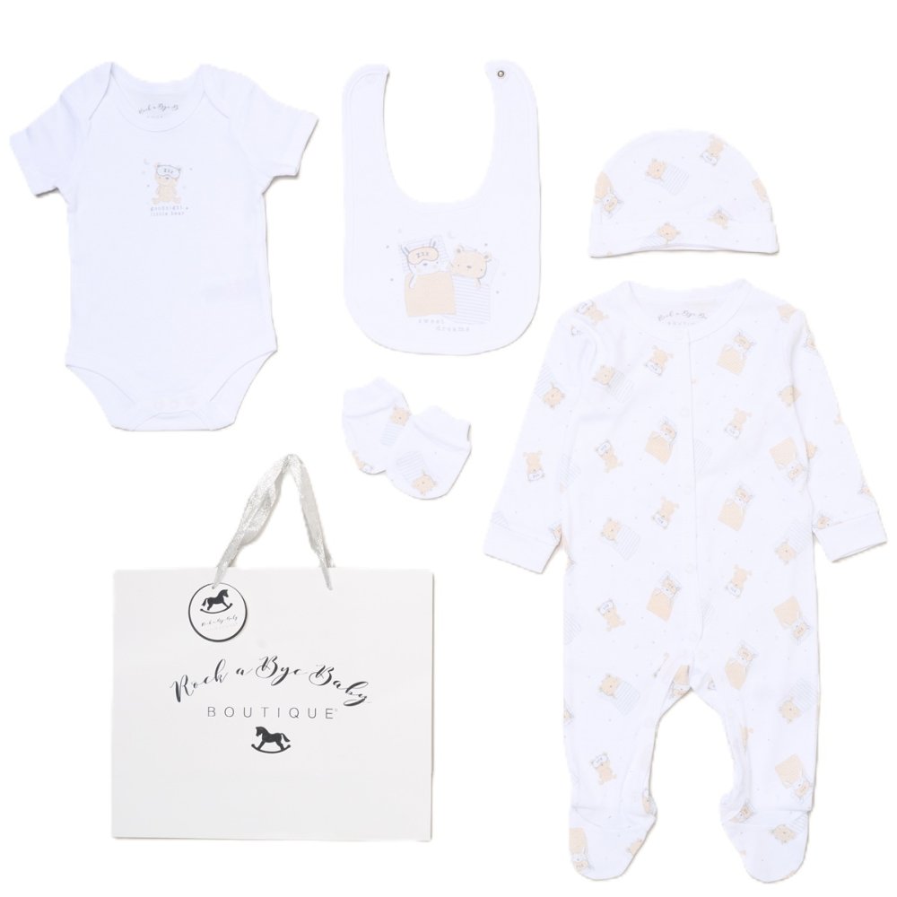 G12578NB: Baby Unisex Sweet Dreams 6 Piece Mesh Bag Gift Set (NB-6 Months) G12578NB: Baby Unisex Sweet Dreams 6 Piece Mesh Bag Gift Set (NB-6 Months)
