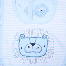 G12580NB: Baby Boys Lion 6 Piece Mesh Bag Gift Set (NB-6 Months)