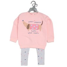 G12653INF: Baby Girls Interactive Sweatshirt & Legging Outfit (12-24 Months)