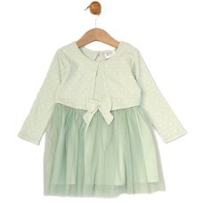 G12943INF: Baby Girls Mesh Skirt Dress & Bolero Outfit (6 Months - 3 Years)