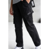 FDX10: Boys Black Straight Leg Cargo Pant (6-13 Years)