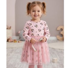 LCX2639: Girls Minnie Mouse Dress (1-8 Years)