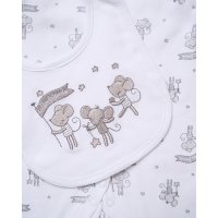 H12678:  Baby Unisex "Hello Friends" 6 Piece Mesh Bag Gift Set (NB-6 Months)