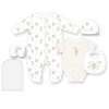 H12679NB: Baby Unisex Reach For The Stars 6 Piece Mesh Bag Gift Set (NB-6 Months)