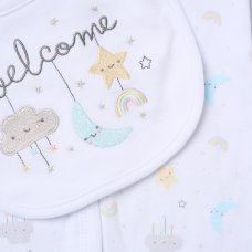 H12683NB: Baby Unisex Welcome 6 Piece Mesh Bag Gift Set (NB-6 Months)