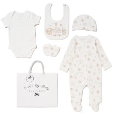 H12753NB: Baby Unisex Play Time 6 Piece Mesh Bag Gift Set (NB-6 Months)