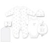 H12775NB: Baby Unisex Hello Little One 6 Piece Mesh Bag Gift Set (NB-6 Months)