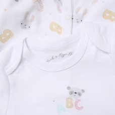 H12777NB: Baby Unisex "ABC" 6 Piece Mesh Bag Gift Set (NB-6 Months)