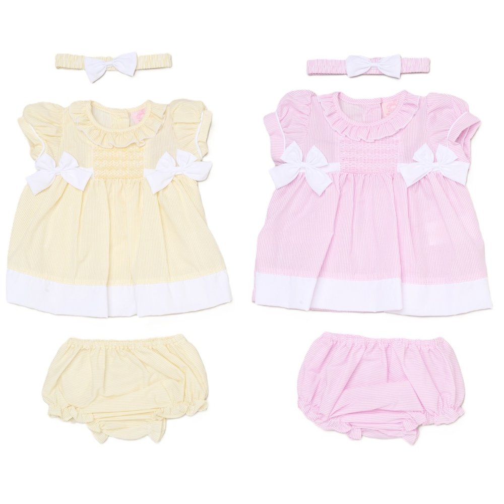 H12802NB: Baby Girls Dress, Pant & Headband Set (0-9 Months) H12802NB: Baby Girls Dress, Pant & Headband Set (0-9 Months)