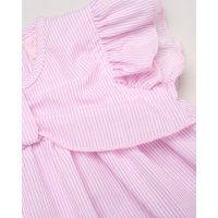 H12803NB: Baby Girls Dress, Pant & Headband Set (0-9 Months)