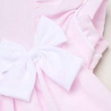 H12804NB: Baby Girls Dress, Pant & Headband Set (0-9 Months)