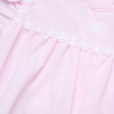 H12806: Baby Girls Romper With Embroidery (0-9 Months)