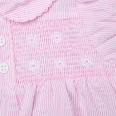 H12807: Baby Girls Smocked Romper (0-9 Months)