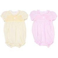 H12810: Baby Girls Smocked Romper (0-9 Months)