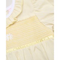 H12810: Baby Girls Smocked Romper (0-9 Months)