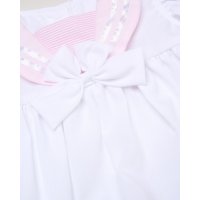 H12816NB: Baby Girls Dress, Pant & Headband Set (0-9 Months)