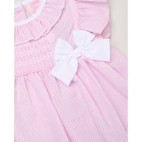 H12817NB: Baby Girls Dress, Pant & Headband Set (0-9 Months)