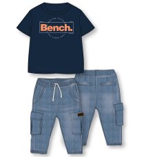 H13054: Boys Bench T- Shirt & Jeans Set (18 Months-5 Years)