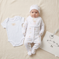 H13272NB: Baby Girls Mouse 6 Piece Mesh Bag Gift Set (NB-6 Months)