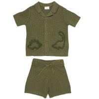 H13283TOD: Boys True Knit Shirt & Shorts Outfit (2-4 Years)