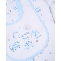 H13701NB: Baby Boys "Precious Boy" 6 Piece Mesh Bag Gift Set (NB-6 Months)