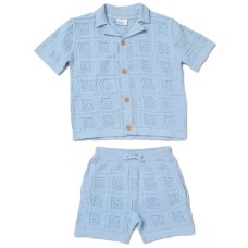 H13770TOD: Boys True Knit Shirt & Shorts Outfit (2-4 Years)
