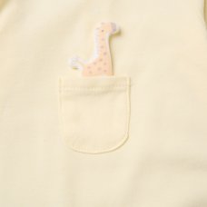 H14050: Baby Giraffe Padded Applique All In One On A Satin Padded Hanger (0-9 Months)