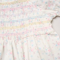 H14290INF: Baby Girls Smocked Dress & Headband Set (12-24 Months)