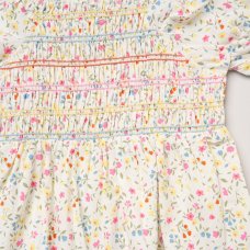 H14292INF: Baby Girls Smocked Dress & Headband Set (12-24 Months)