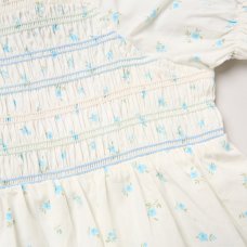 H14294INF: Baby Girls Smocked Dress & Headband Set (12-24 Months)