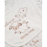 H14855: Baby Unisex Sheep 10 Piece Mesh Bag Gift Set (NB- 6 Months)