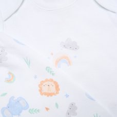 H14880NB: Baby Unisex Elephant Safari 10 Piece Mesh Bag Gift Set (NB-6 Months)