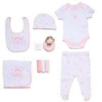 H14890: Baby Girls Little Princess 10 Piece Mesh Bag Gift Set (NB- 6 Months)