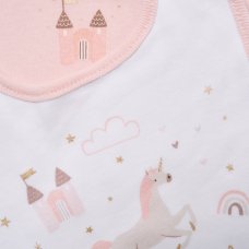 H14891: Baby Girls Unicorn 10 Piece Mesh Bag Gift Set (NB- 6 Months)