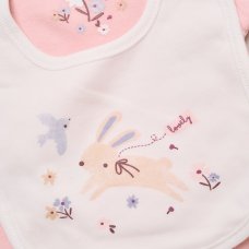 H14902: Baby Girls Bunny 10 Piece Mesh Bag Gift Set (NB- 6 Months)