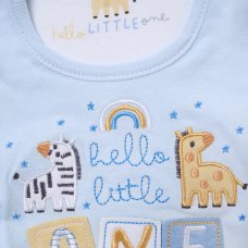 H14909: Baby Boys Giraffe 10 Piece Mesh Bag Gift Set (NB- 6 Months)