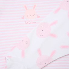 H14915NB: Baby Girls Bunny 10 Piece Mesh Bag Gift Set (NB-6 Months)