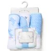 H14922: Baby Boys Whale 6 Piece Hooded Towels & Washcloths Bath Time Set