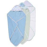 H14923: Baby Dinosaur 6 Piece Hooded Towels & Washcloths Bath Time Set