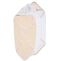 H14929: Baby Animals 6 Piece Hooded Towels & Washcloths Bath Time Set