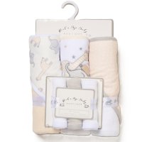 H14929: Baby Animals 6 Piece Hooded Towels & Washcloths Bath Time Set